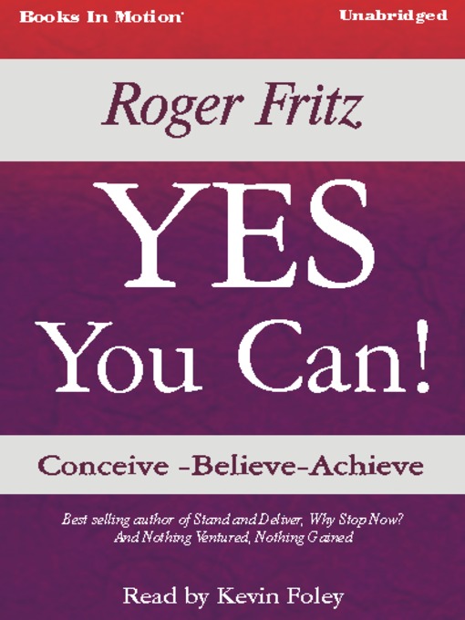 Title details for Yes You Can by Roger Fritz - Available
